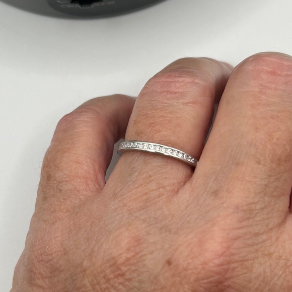 925 IBB CN Sterling Clear Stone Size 7 Ring - Picture 1 of 10